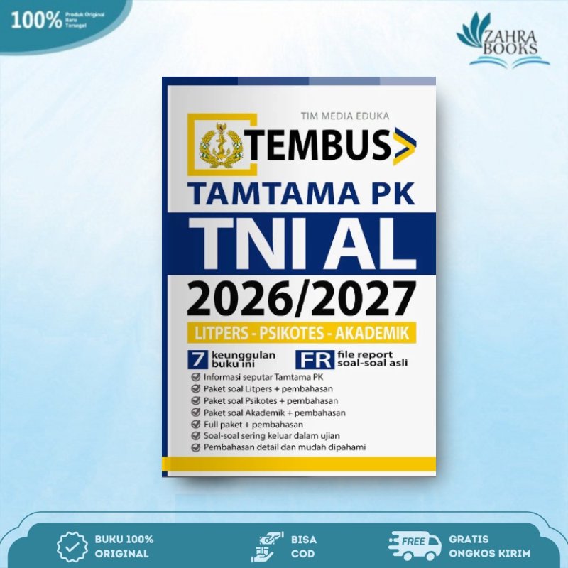 Buku Tembus Tamtama PK TNI AL 2026/2027 - Media Eduka