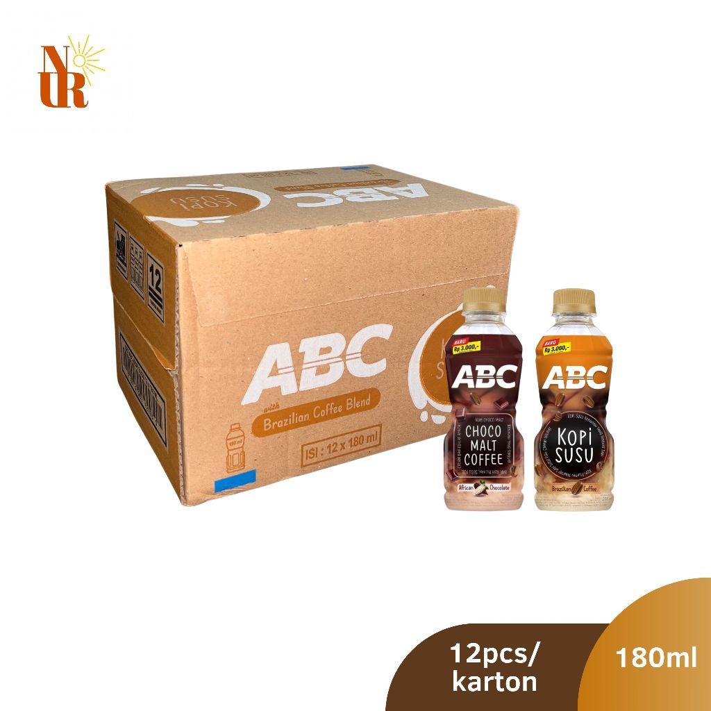 ABC Kopi Susu Botol 200ml - 12 Botol per Dus