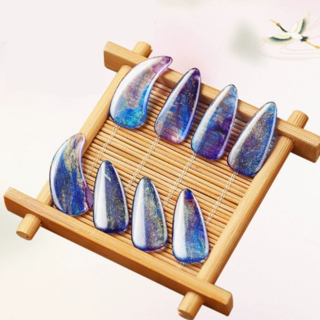 Kuku Guzheng Estetik 1 Set Isi 8 Gu Zheng Aksesoris Musik Tradisional China