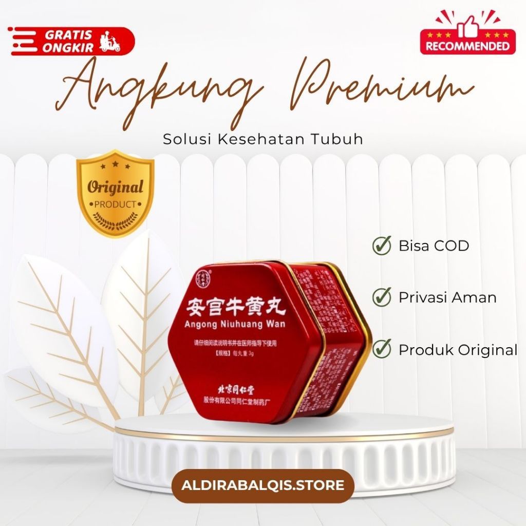 OBAT STROKE ANGKUNG PREMIUM ORIGINAL CINA Obat Stroke Herbal Cina Angong Niuhuang Wan Angkung Origin