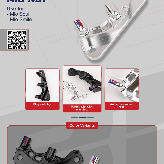 BRACKET CALIPER MINI FORMULA 220MM CNC MIO NBT