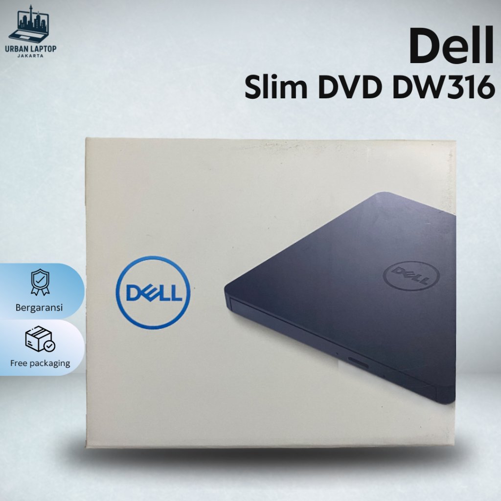 Dell DW316 Slim External DVD RW USB – CD DVD Optical Drive Laptop PC