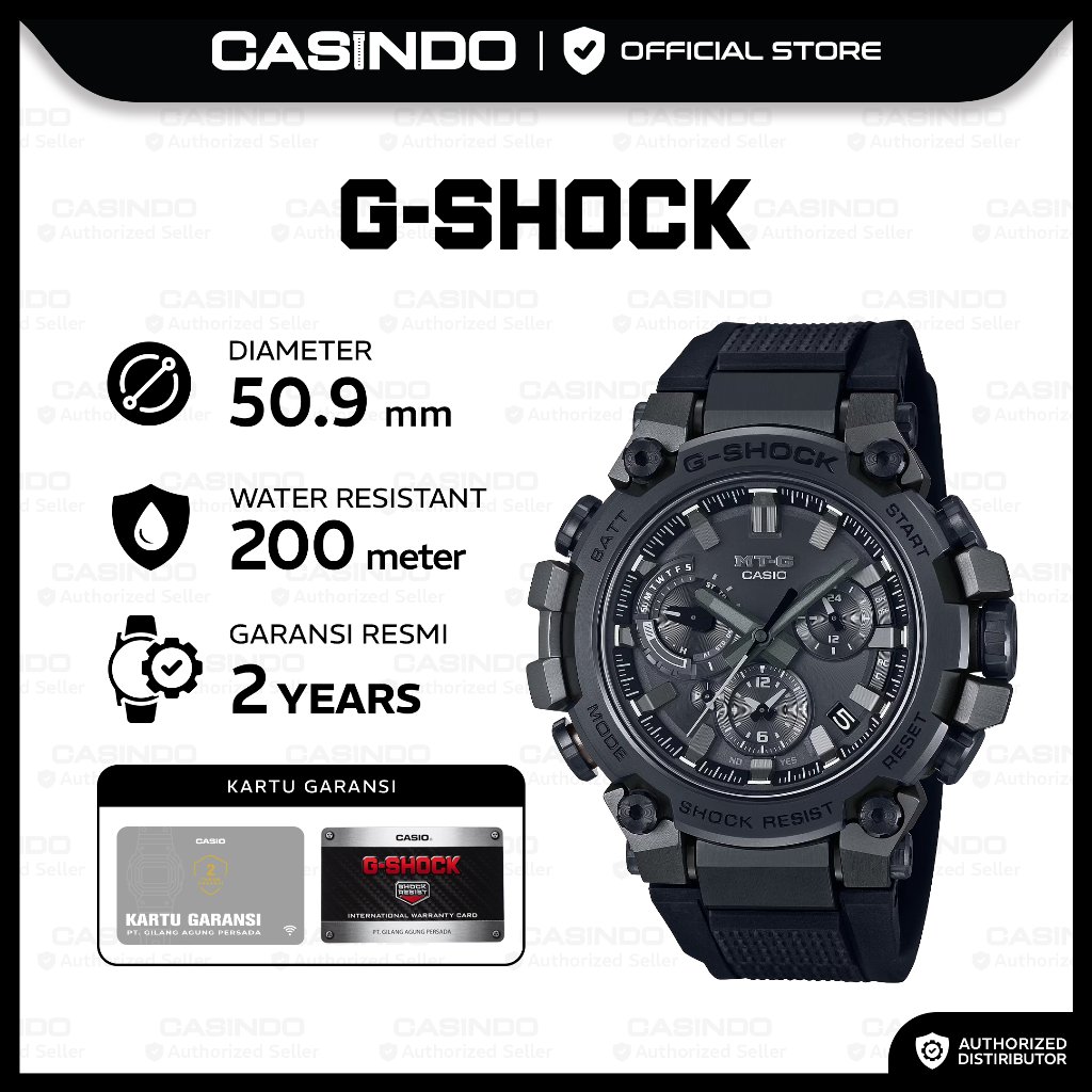 G-Shock Jam Tangan Pria MTG-B3000B-1ADR Original Analog