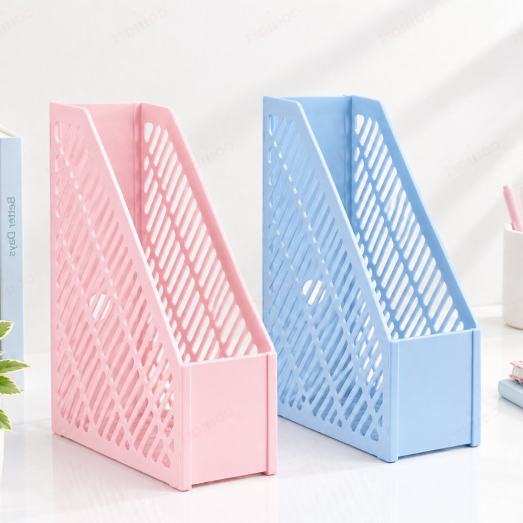 File Box Pastel Combo Foldable Storage DTBP-3001 | Rak Plastik Dokumen File Organizer | Tempat Penyi