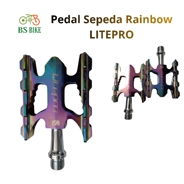 Pedal Litepro Rainbow Sepeda Lipat Seli Murah