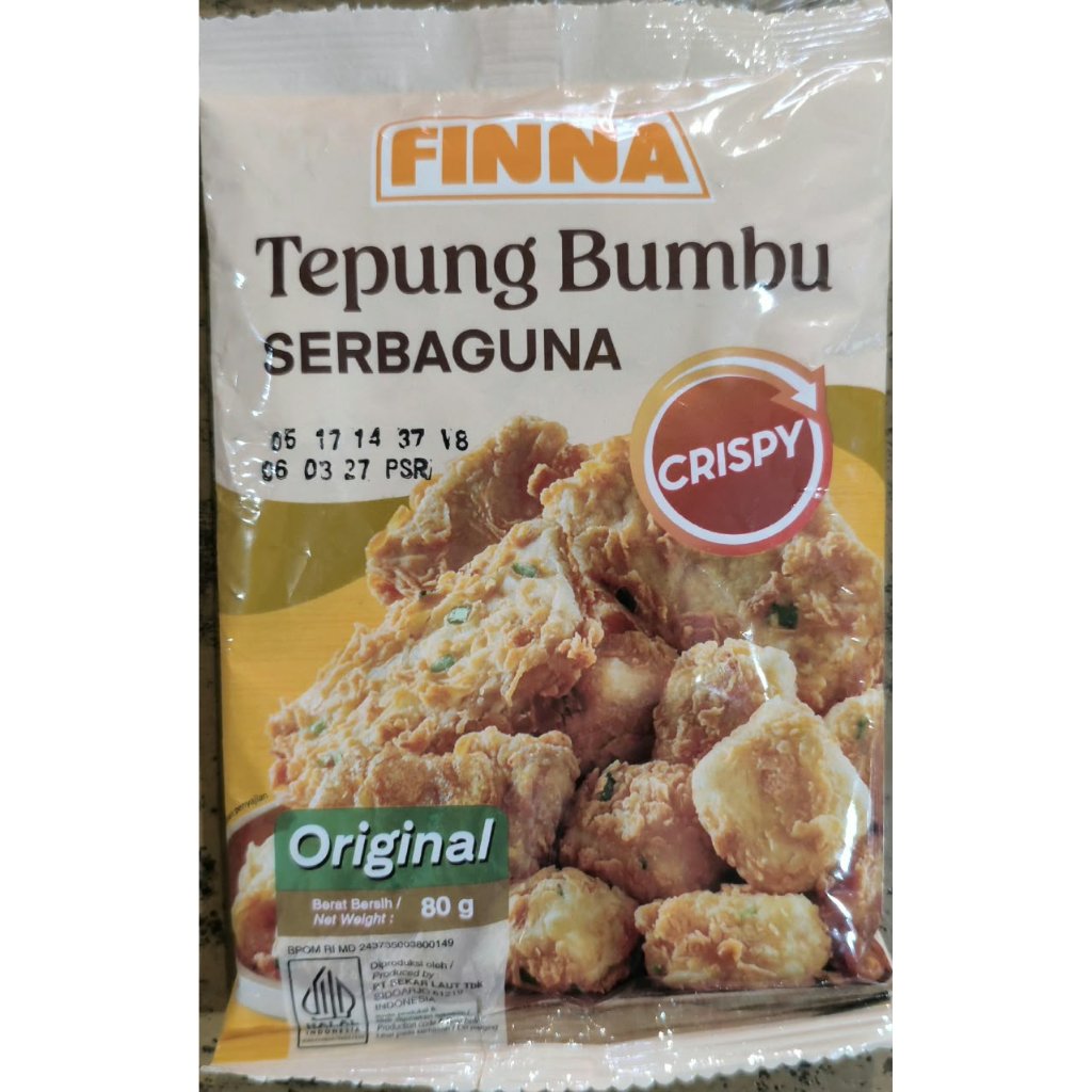 FINNA TEPUNG BUMBU CRISPY  dan FINNA TEPUNG BUMBU SERBAGUNA 80gr