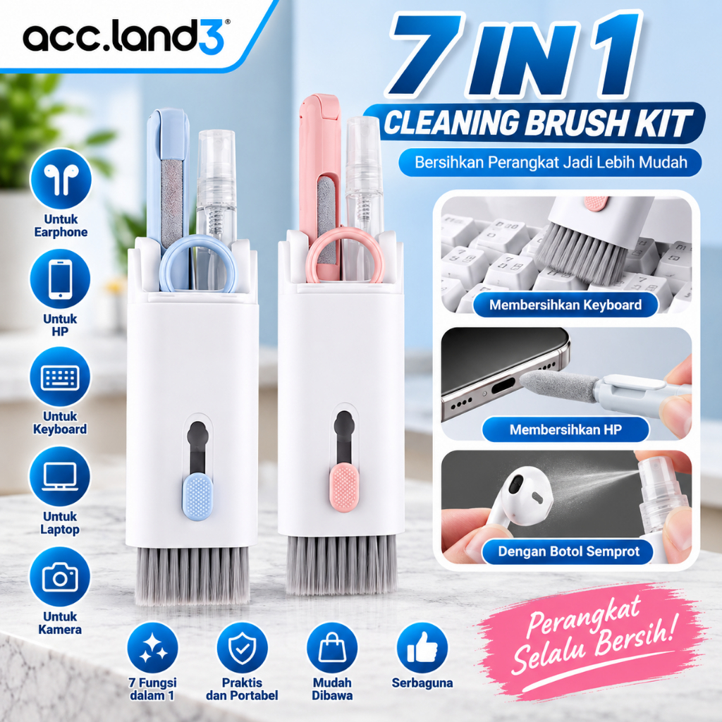 7 in 1 Multifunction Pen Cleaner For Earbud 7 in 1 Multifunction Pen Cleaner For Earbud Smartphone K