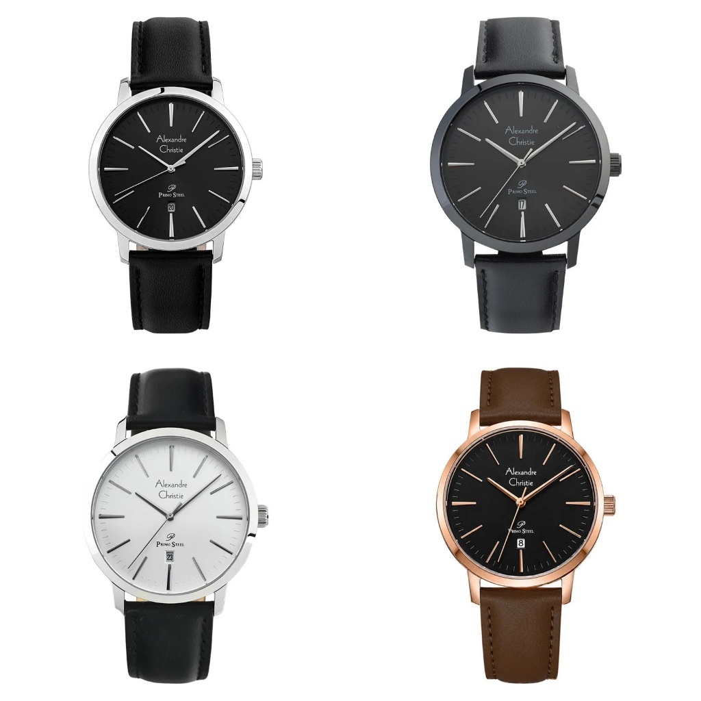 JAM TANGAN PRIA ALEXANDRE CHRISTIE PRIMO AC1028 AC 1028 MD LEATHER ORIGINAL GARANSI RESMI 1 TAHUN