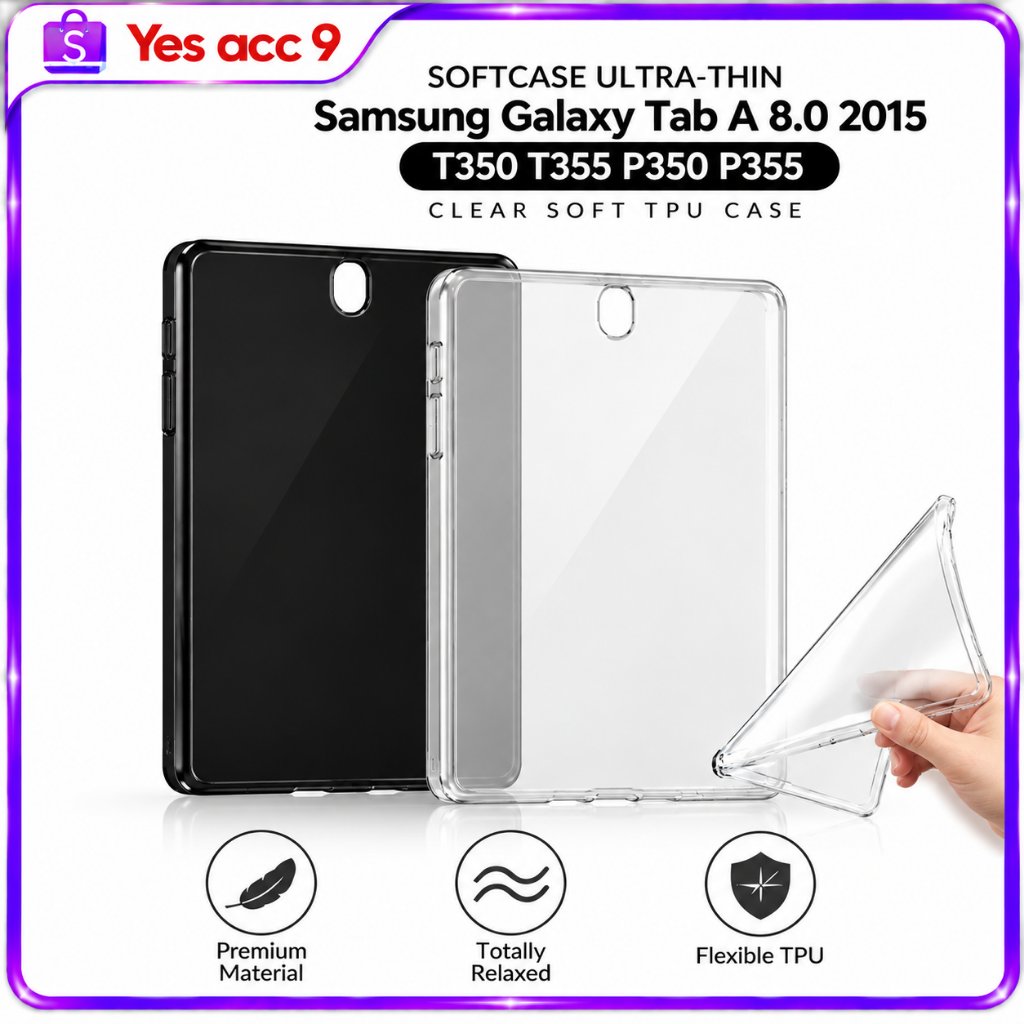 Case Samsung Galaxy Tab A 8.0 2015 T350 T355 P350 P355 Soft TPU Ultra Thin Silikon