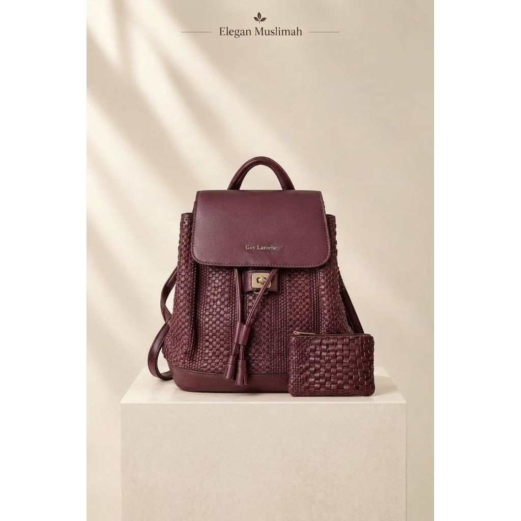GUY LAROCHE WOVEN BACKPACK - SECOND VINTAGE