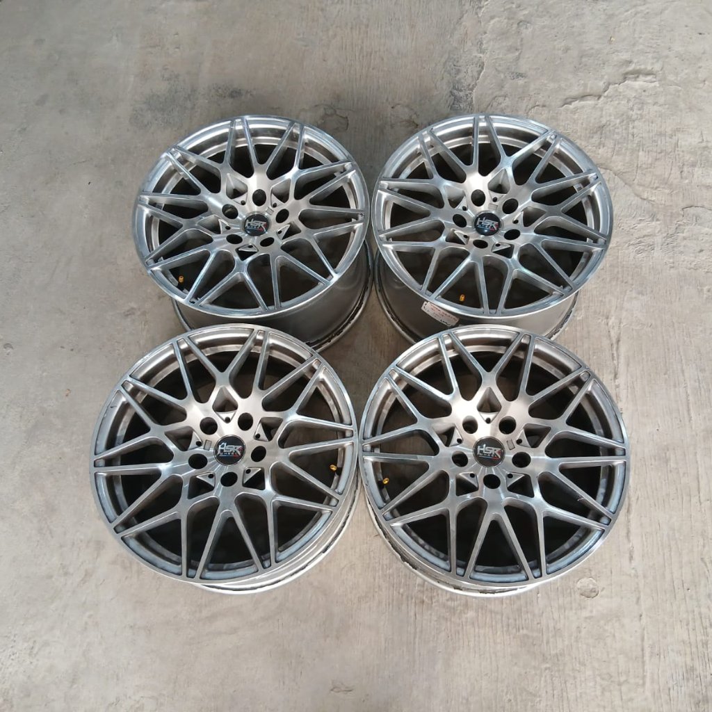 Jual velg mobil second HSR Gamen R18 lebar 8,5/9,5 ET 35 pcd 5x120 cocok untuk BMW New Alphard 2025