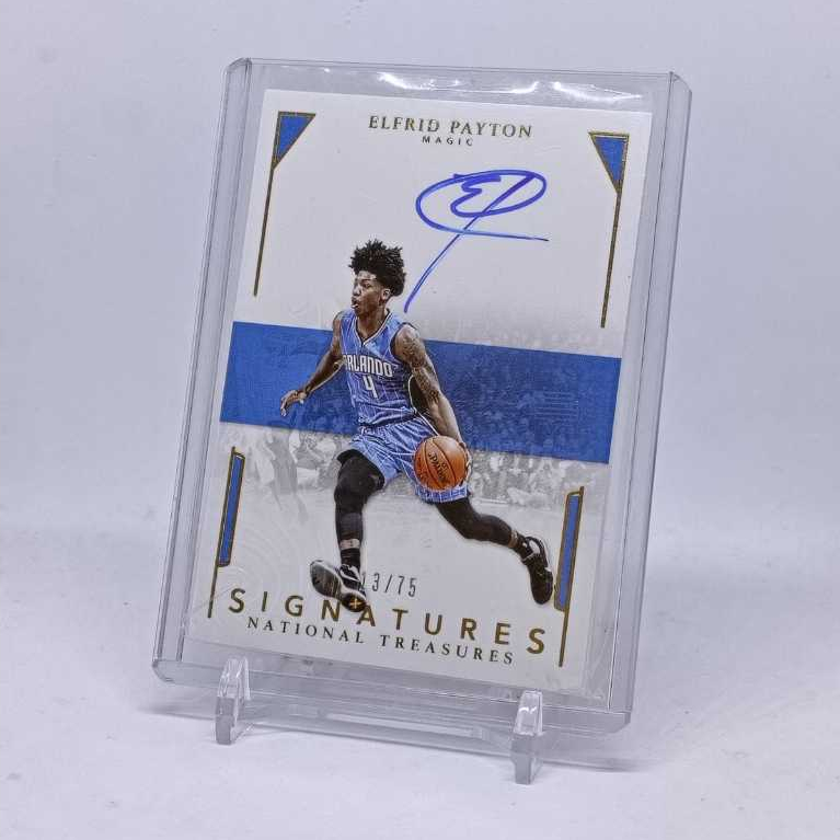 ORIGINAL Kartu Basket NBA 2015 Panini NT National Treasures Elfrid Payton Auto On Card NUMBERED 13/7