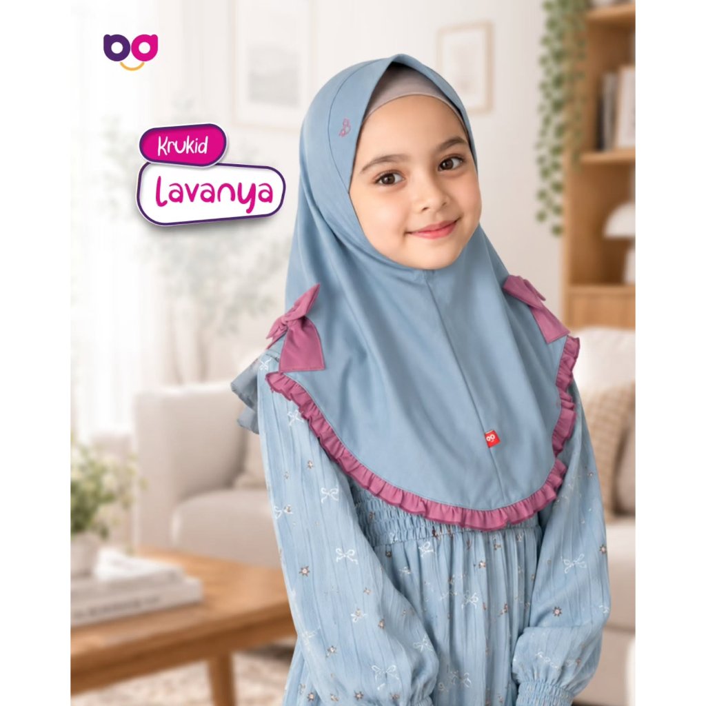 Kerudung Instan Bani Batuta Krukid Lavanya | Krukid Lavanya | Kerudung Sekolah | Kerudung Instan Ban