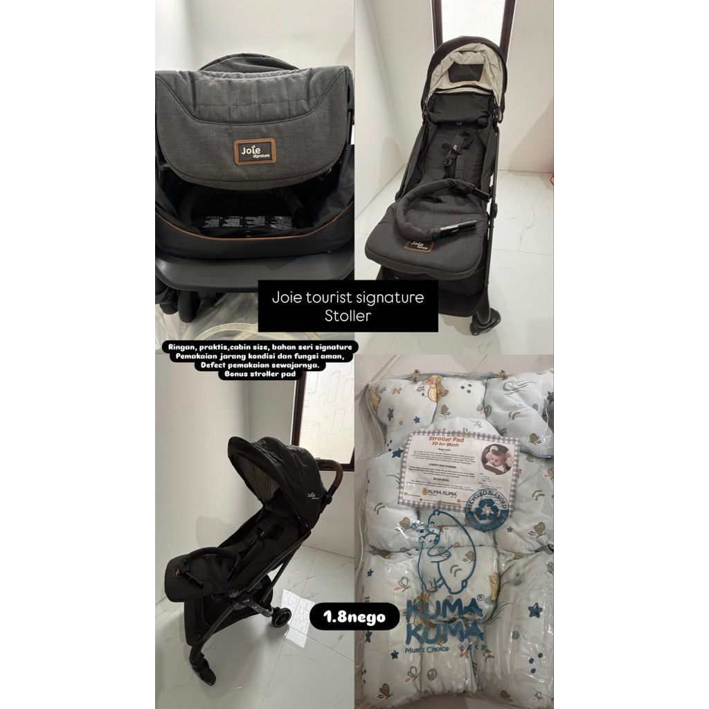 preloved stroller joie tourist signature