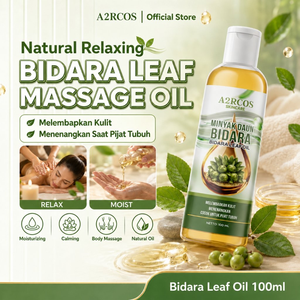 A2RCOS Minyak Daun Bidara Arab Murni 100ml Menenangkan Otot Aroma Relaksasi