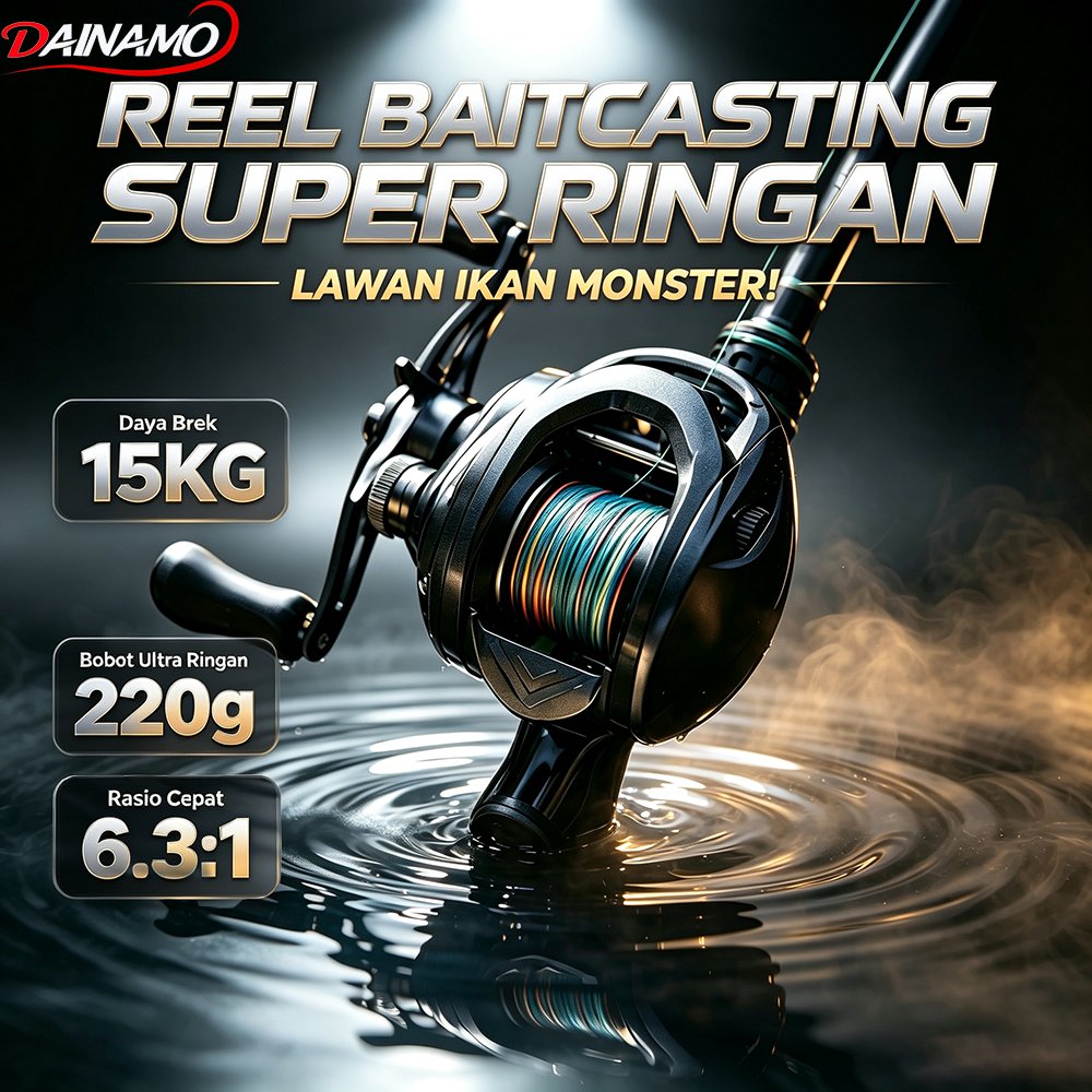 Dainamo reel pancing berkualitas, reel pancing  Night Shadow rell casting Fishing Reel Baitcasting,U