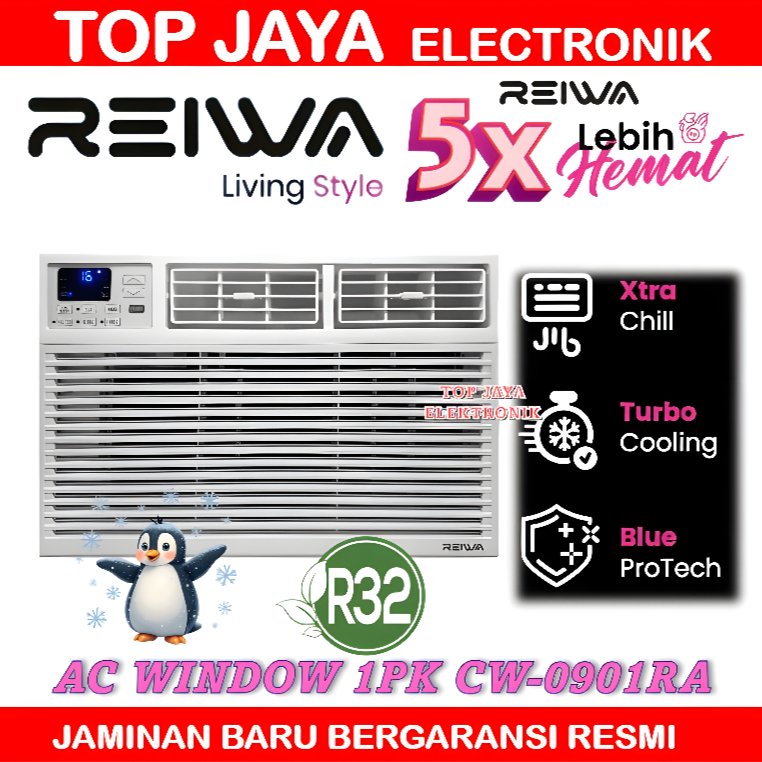 AC WINDOW REIWA 1PK CW-0901RA/REIWA AC WINDOW NEW SERIES