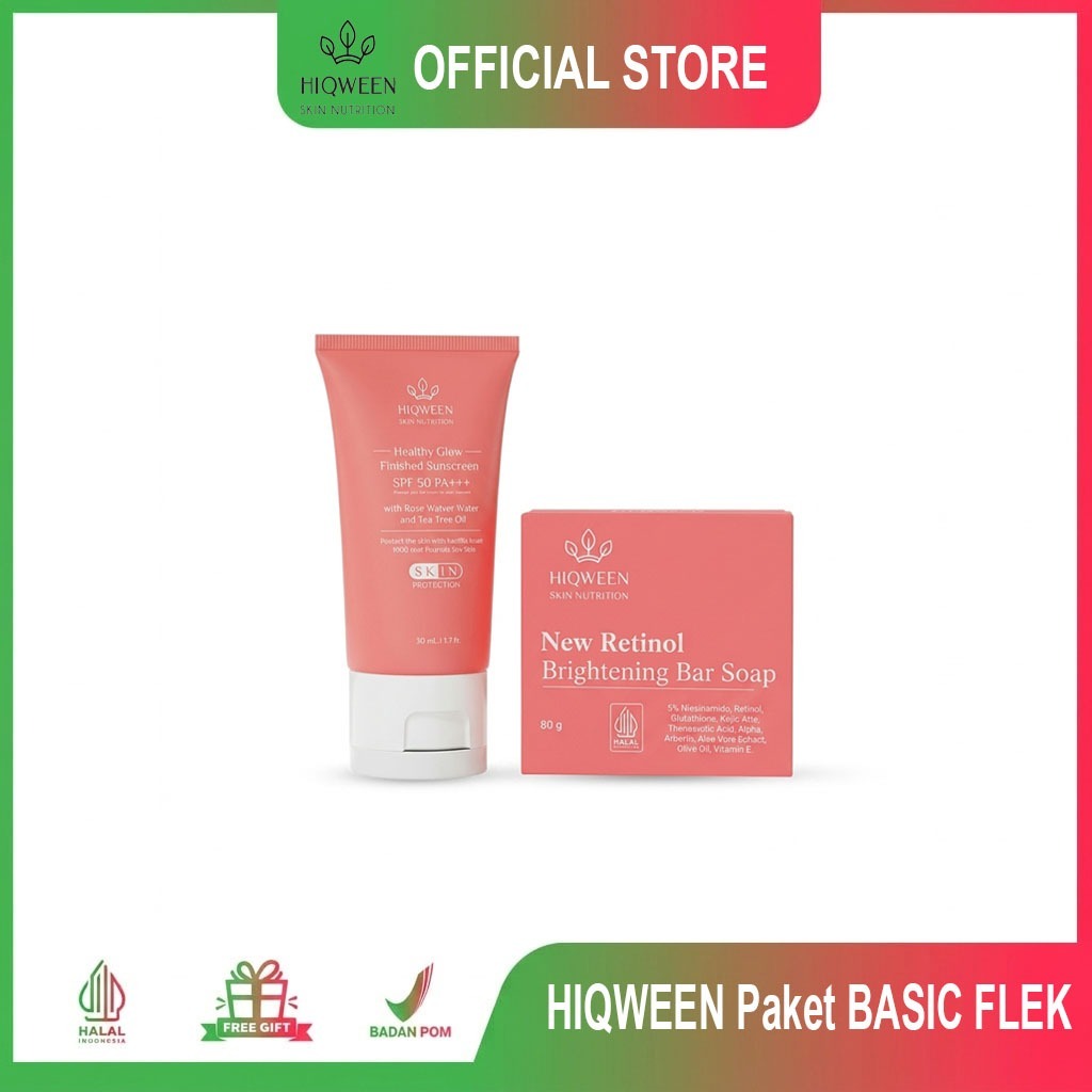 SKINCARE HIQWEEN Paket Basic Flek Original 100% Official Store & BPOM