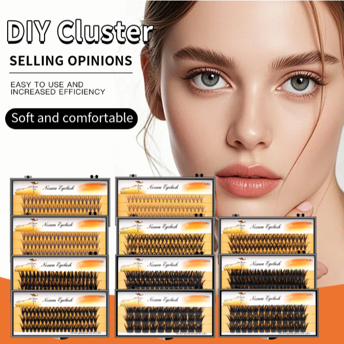 BULU MATA PALSU N3 N5 BERKUALITAS EYELASH EXTENSION 9/10/11/12mm NATURAL EKSTENSI Nesura Premade Vol