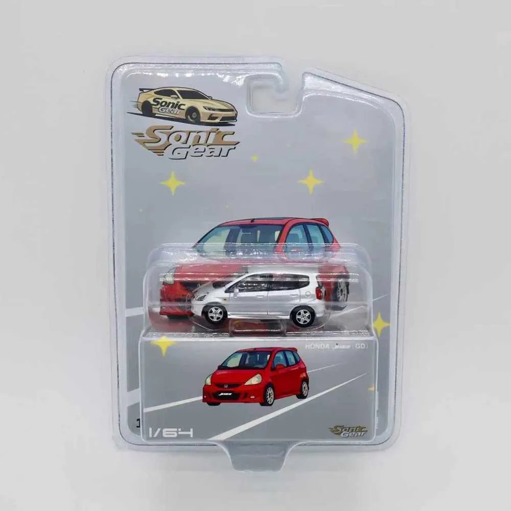 Sonic Gear 1/64 Honda Jazz (GD3) B. Pearl Silver 1/64 Diecast