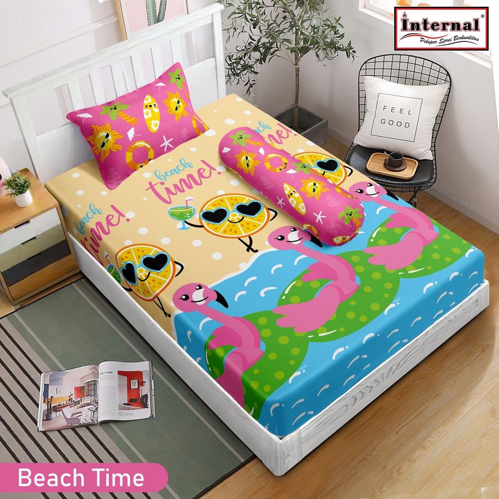 INTERNAL - Sprei Internal 120x200 TINGGI 25 cm Motif Karakter Anak