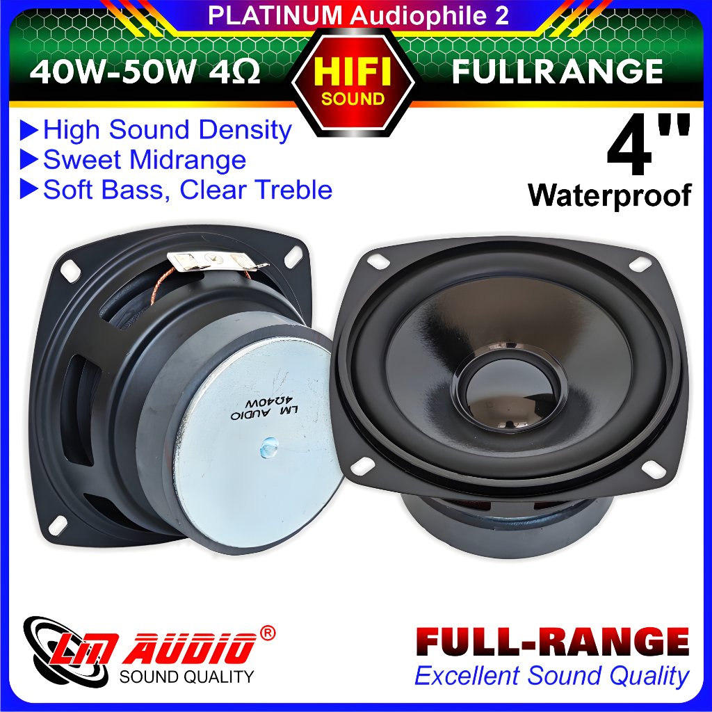 Speaker 4" inch Full-range 4 ohm 40W-50W Fullrange Speker LM-4013