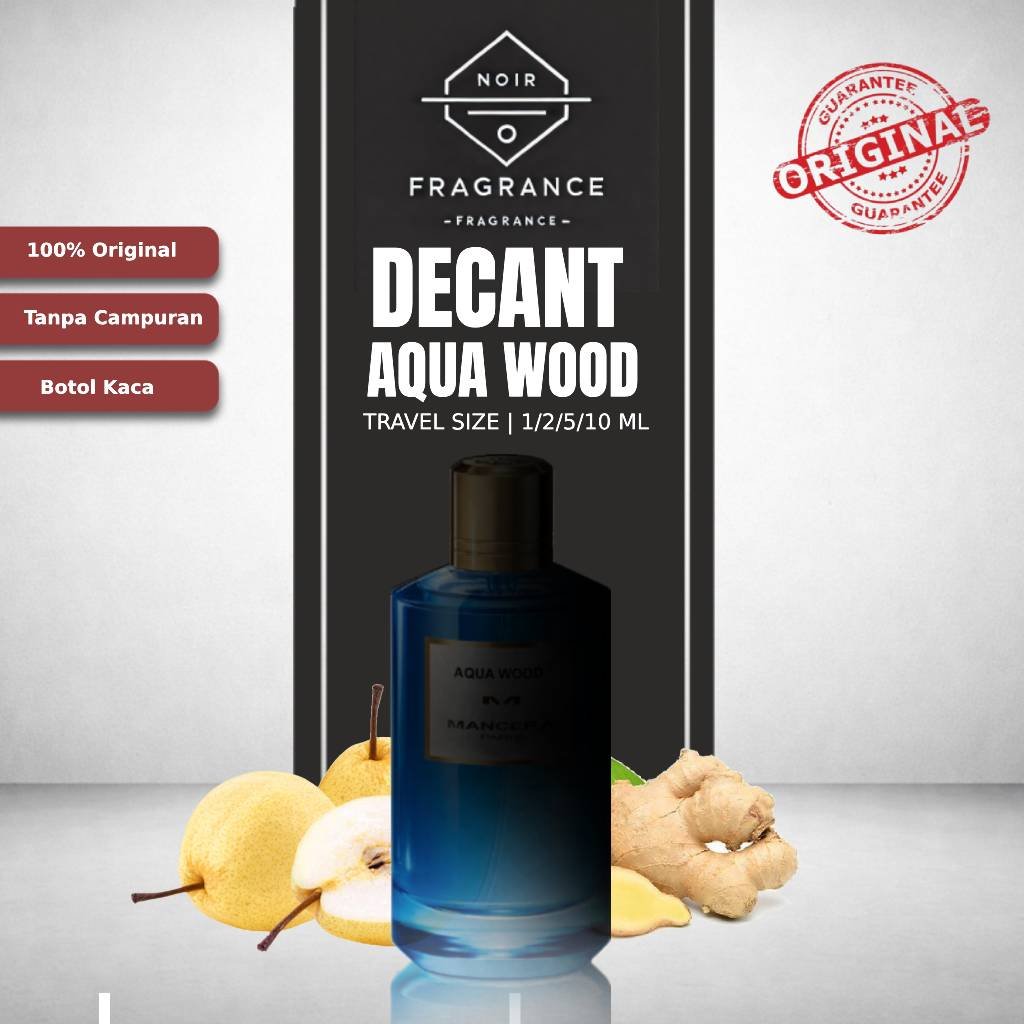 DECANT Parfum Aqua Wood DP 1/2/5 ML ( Share in Jar Parfum Tester )