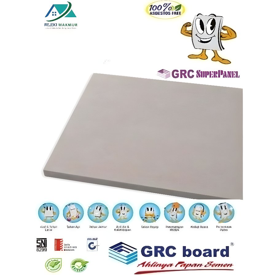 GRC SUPERPANEL GRC 9 mm - GRC 20 mm - Aplikasi untuk Lantai