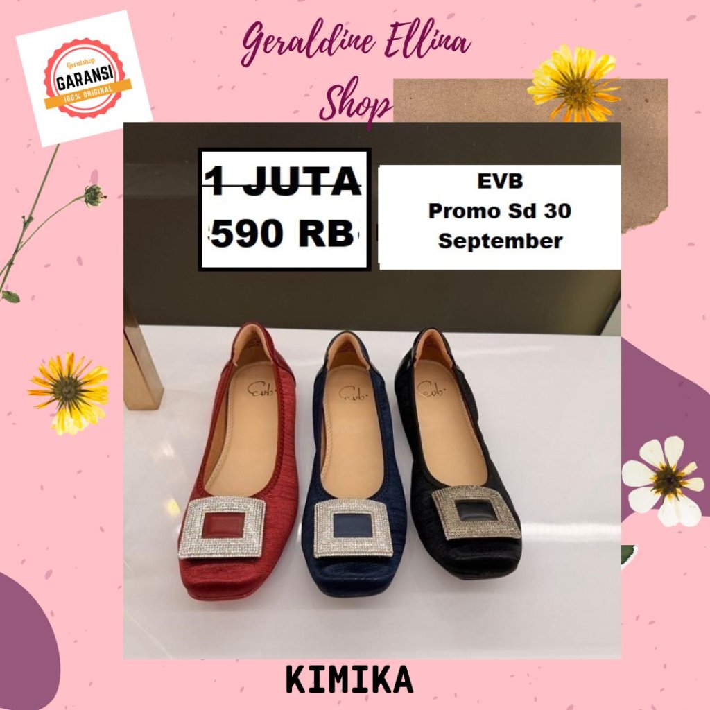 Sepatu flat shoes EVB wanita sale original store seri KIMIKA