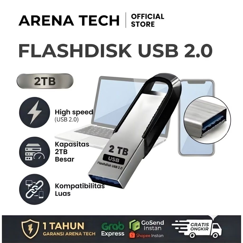 Flashdisk CZ73 1TB 2TB USB 2.0 Ultra Flair – Memory Stick High Speed Pen Drive untuk Laptop & Androi
