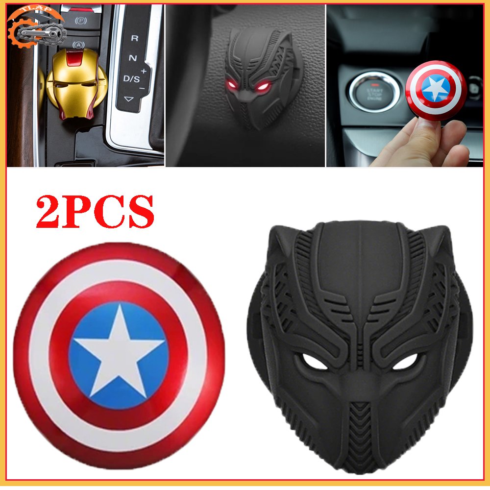 2PCS Cover Button Start Stop Engine/Universal Engine Cover Car Start Stop Button/Cover Penutup Tombo