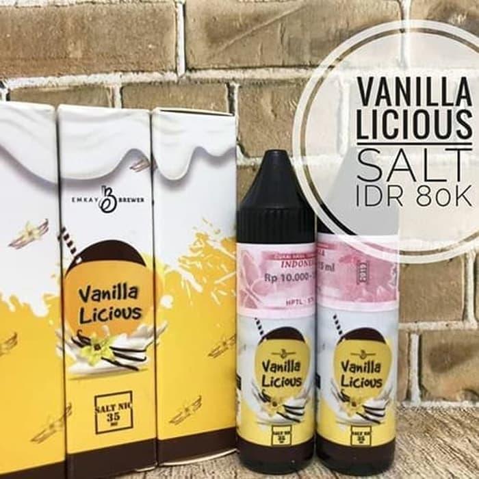 LIQUID VANILLA LICIOUS BANANA SALT NIC 15ML 35MG BY EMKAY NOT JVS USA