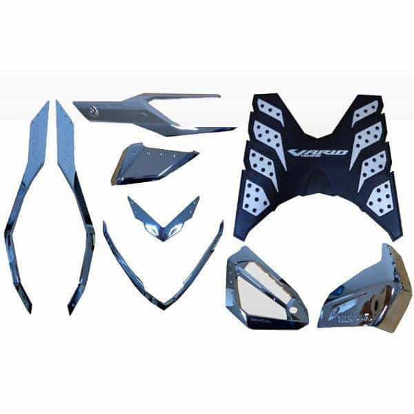 Paket Aksesoris Body Kit Vario 125 150 eSP 7 Item Silver Chrome 08000K59CRO Original AHM
