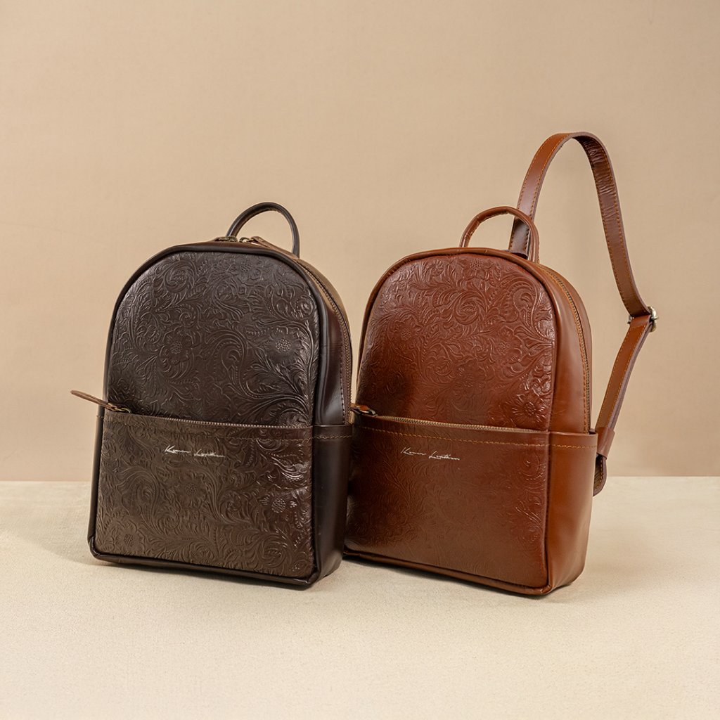 Tas Ransel Wanita Kulit Asli Backpack LELANA - Kenes Leather