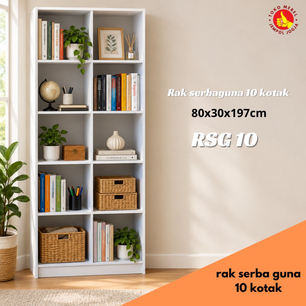 Rak serbaguna/rak laundry 10 kotak rsg 10 jasmine