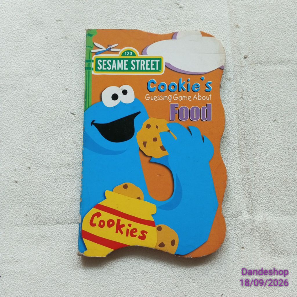 ​(BB (bekas) Sesame Street ~ Cookie's Guessing Game About Food _ oleh Michaela Muntean Penerbit Bend