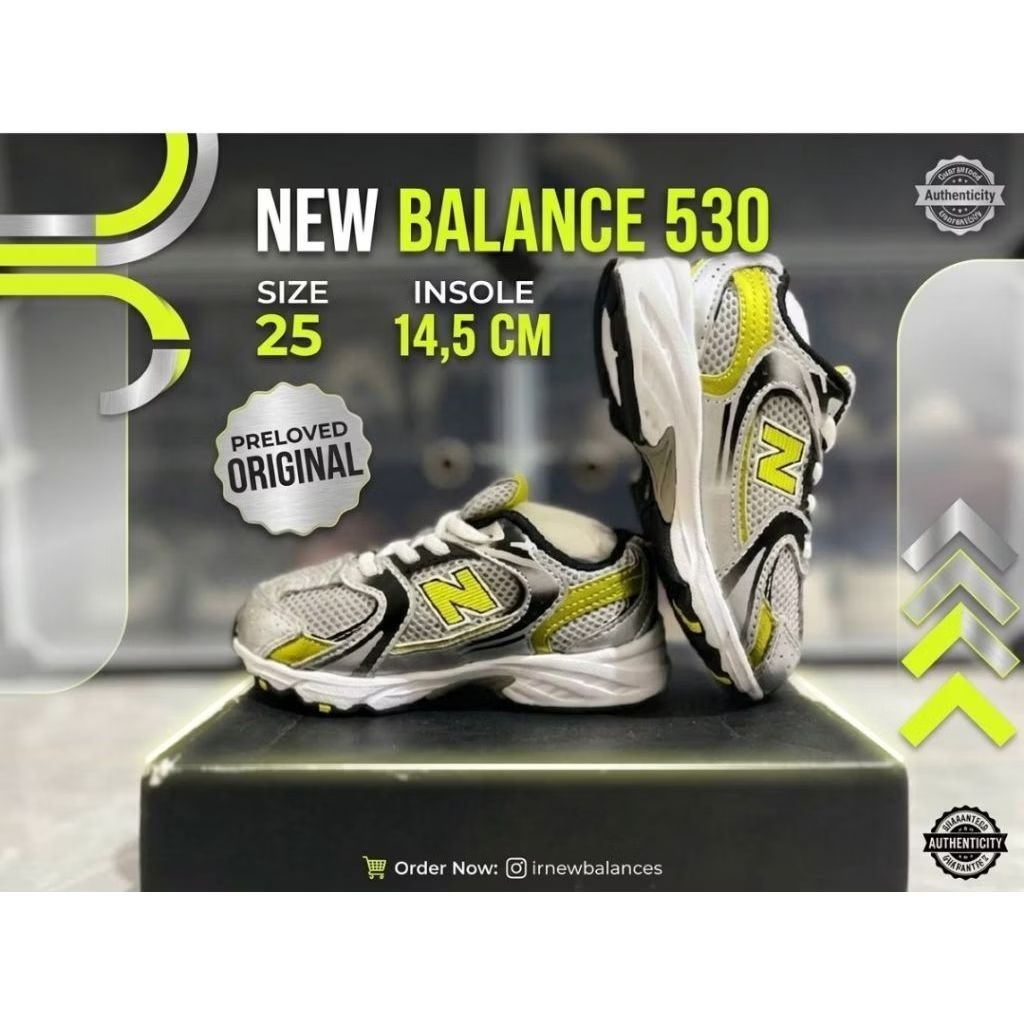 Sepatu Anak Preloved/Second Kids NB 530 Size 25