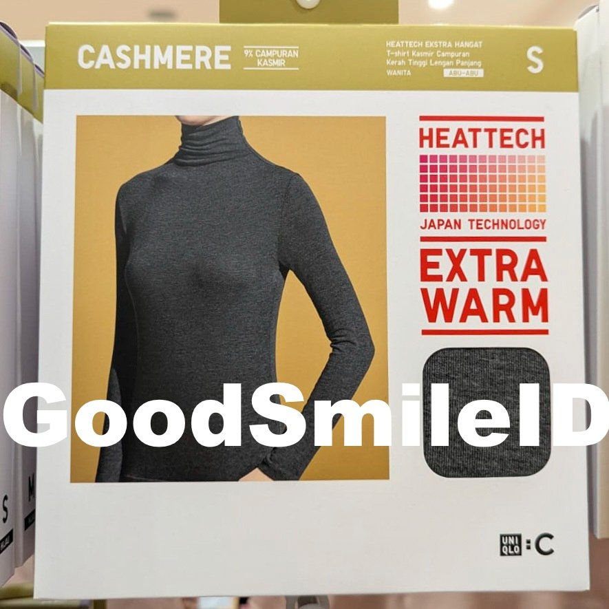 NEW Women HEATTECH EXTRA WARM Cashmere Blend Kasmir Campuran Ekstra Hangat (Kerah Tinggi) Turtleneck
