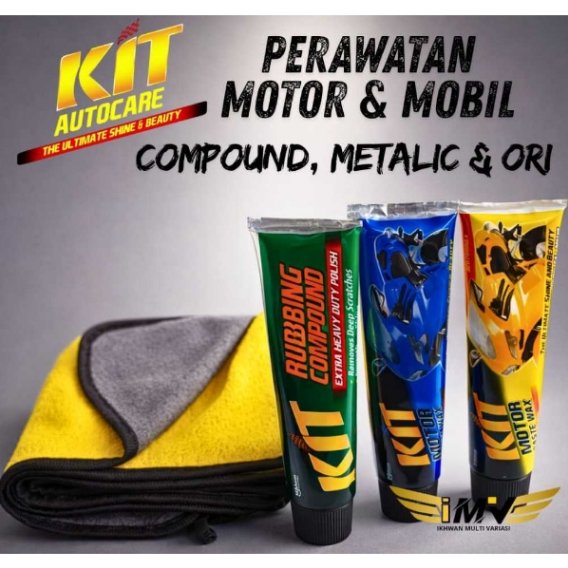 Kit rubbing compound mobil/motor