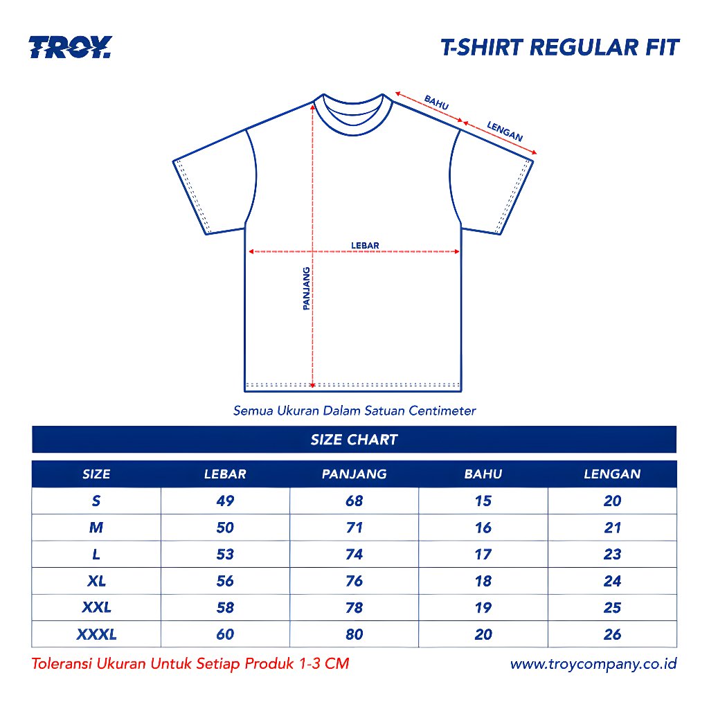 Troy Company T-Shirt Black Abstrak - Kaos Pria Lengan Pendek Hitam MTD 3721