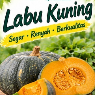 Labu Kuning Segar Freshland | Waluh Kuning | Buah Labu Kuning Fresh | Sayur Segar