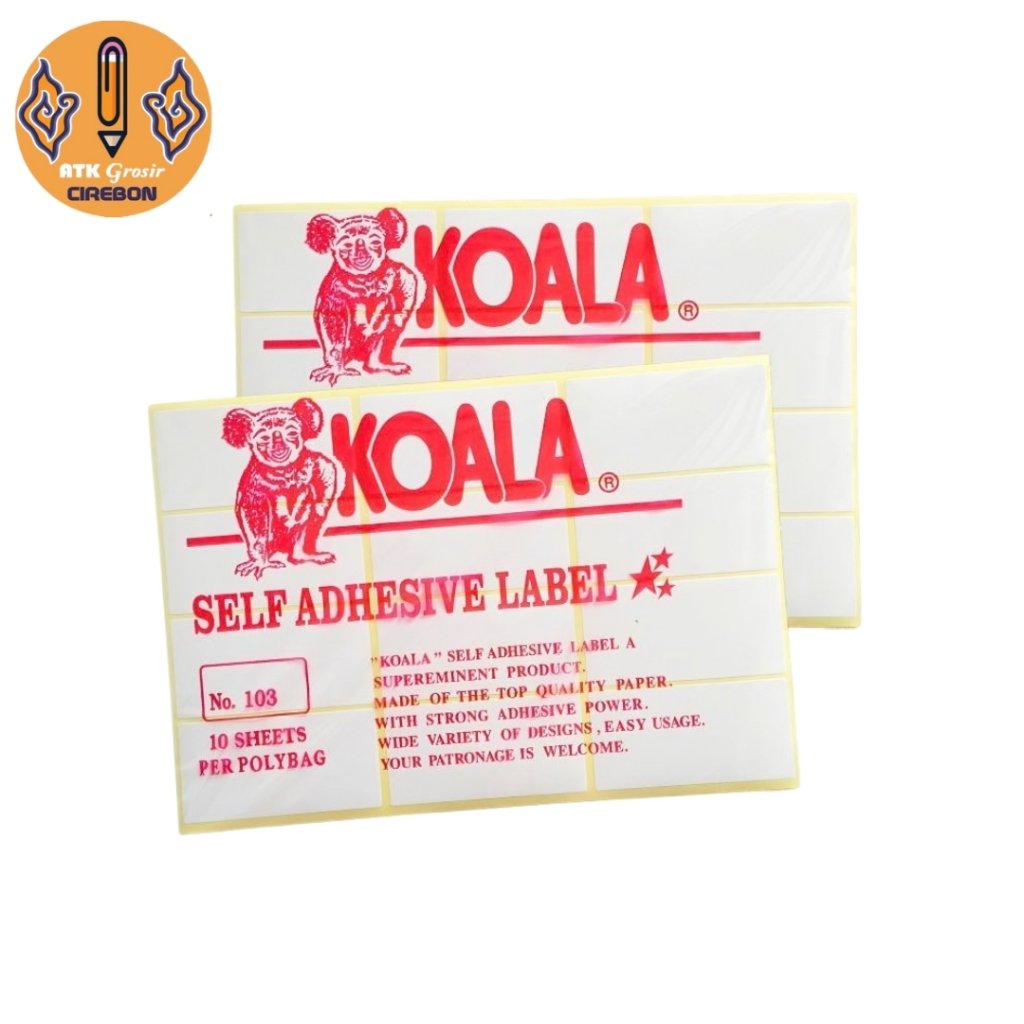 Label Harga Perekat Koala No.103 Self Adhesive Label