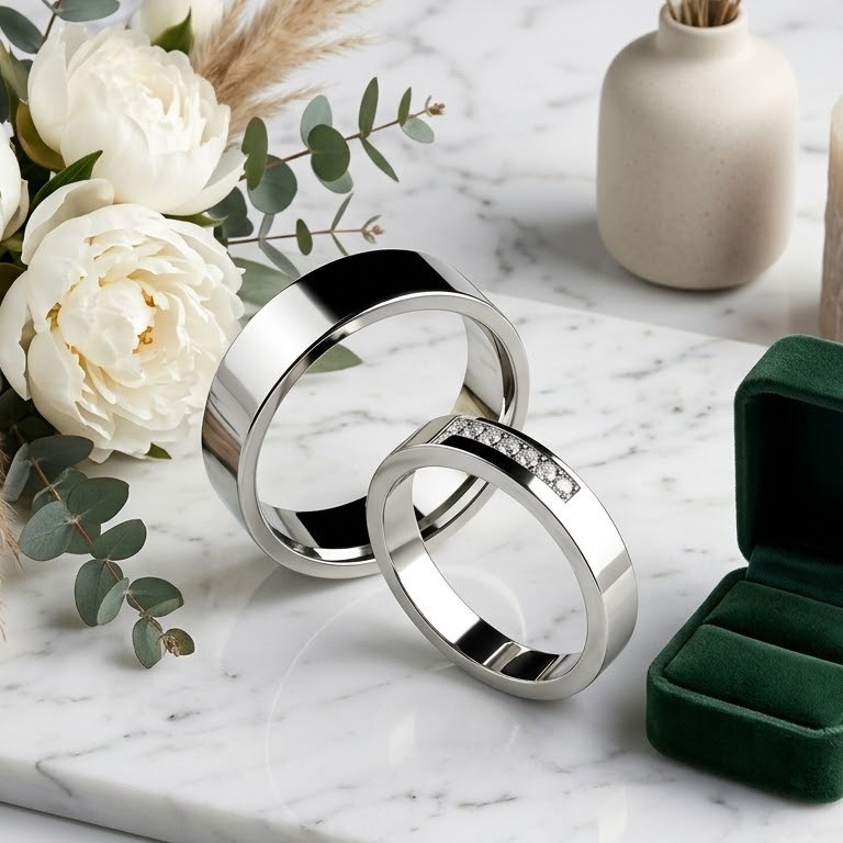 Cincin terbaru 2025 cincin paladium pria cincin nikah wanita