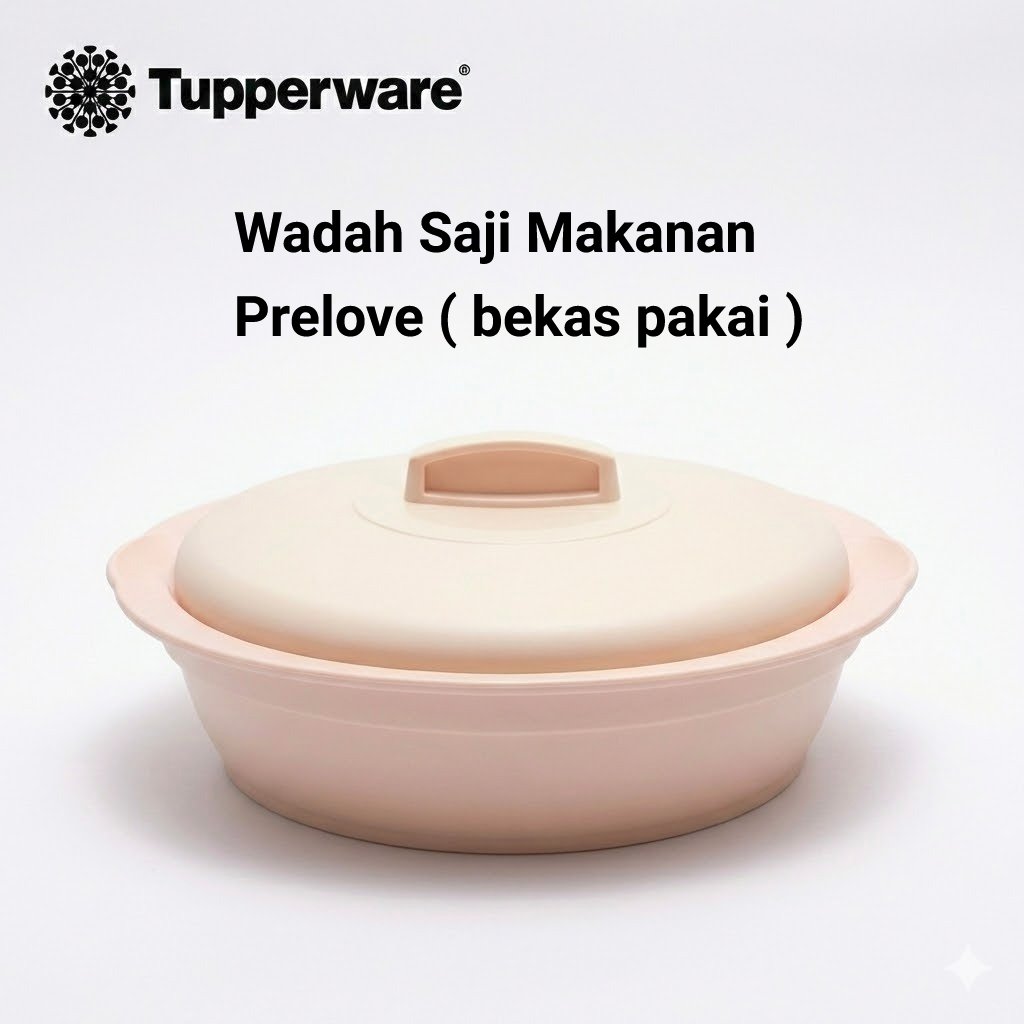 Tupperware Saucy Dish Blossom Oval Server Original - Wadah Saji Tempat Preloved