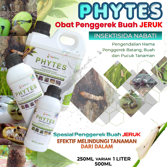 Obat Hama Topfarm / Obat Pengorok Daun Jeruk / Obat Larva Tanaman Buah Jeruk / Obat Tungau Pohon Bua