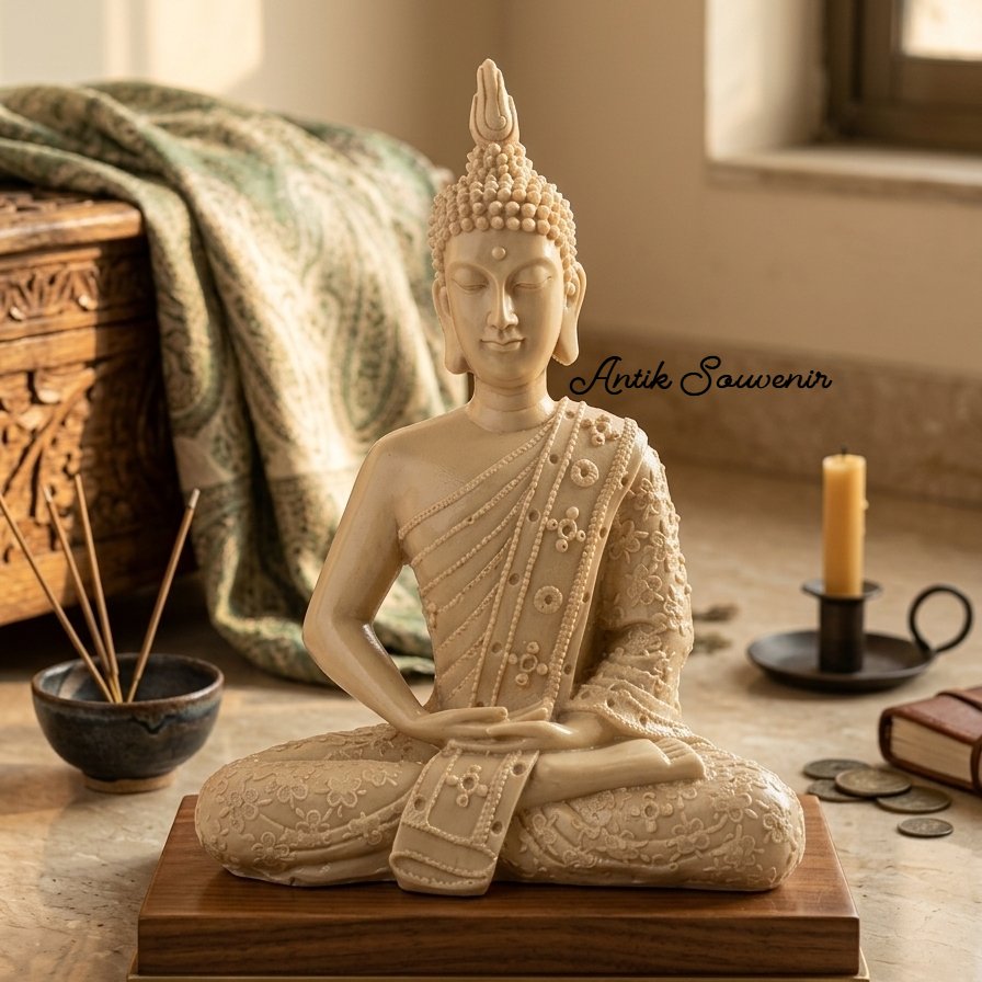 Patung Buddha Thailand Emas Premium Patung Buddha Meditasi Emas