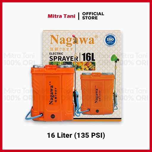 NAGAWA 135 PSI Sprayer Gendong Elektrik Semprotan Tanaman Original Box 16 Liter