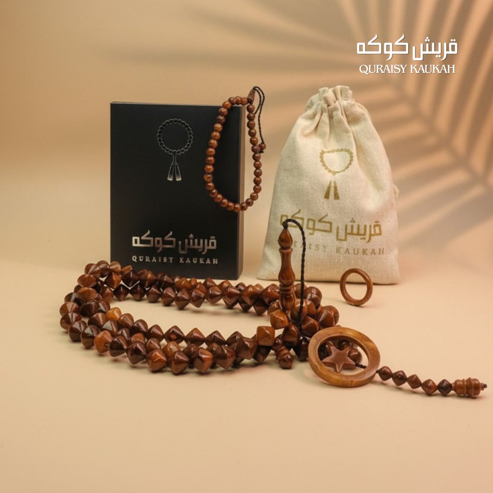 Tasbih Kaukah Diamond Bulan Bintang Asli Tasbeh Kauka