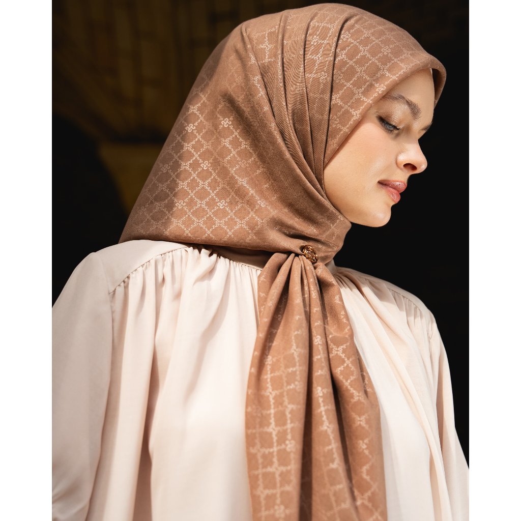 Heaven Lights - Voal with Embossed - Hijab Voal Segi Empat