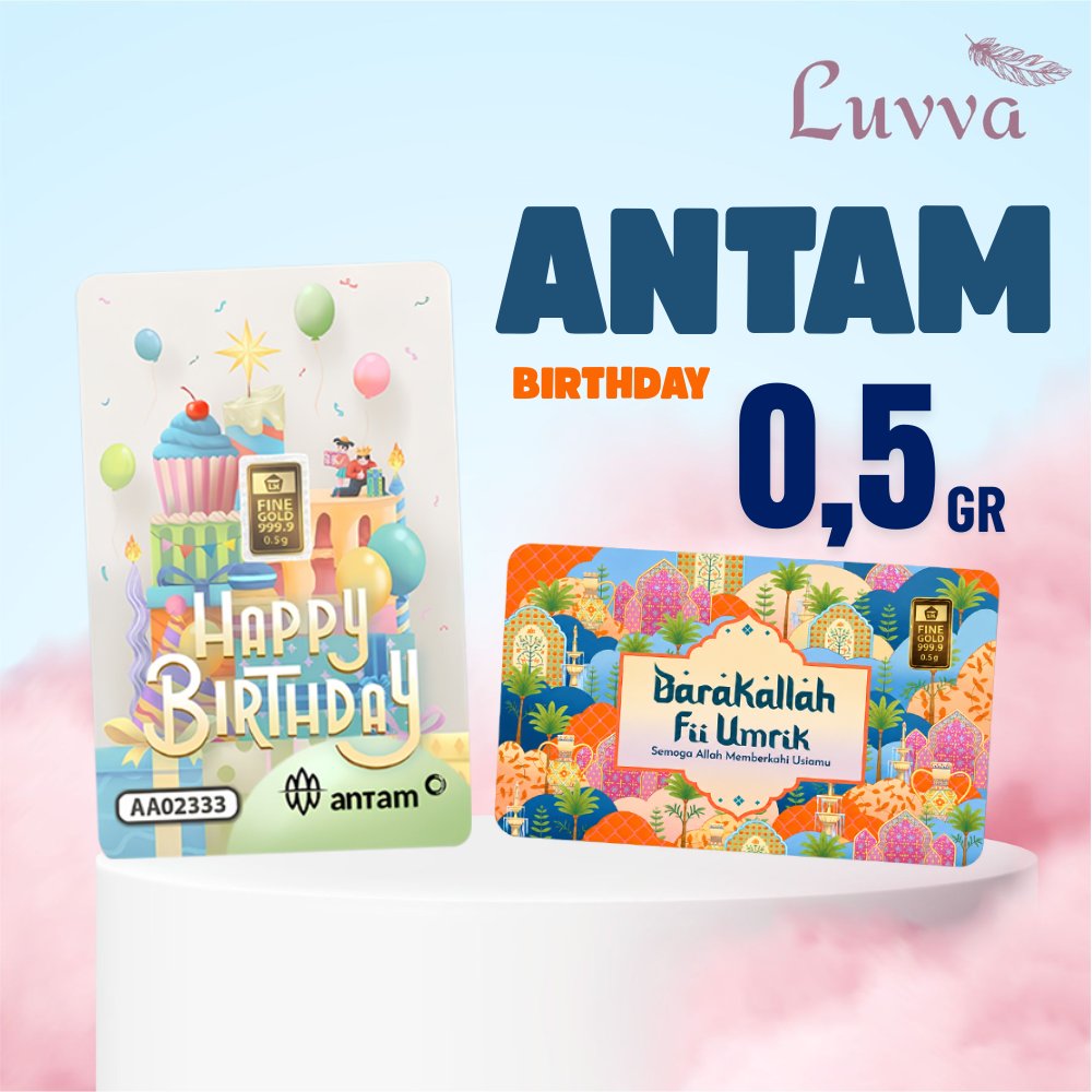 Logam Mulia ANTAM BIRTHDAY 0.5 gr